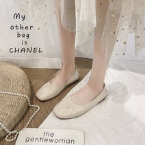 유블리 여성 플랫 단화 스퀘어 밴딩 슈즈 나울