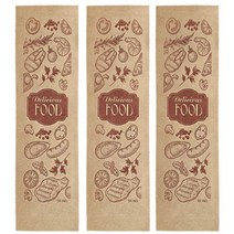 기성인쇄 통합수저집 맛있는음식 크라프트 3000매 수저통합지 식당 일회용 수저집, 크라프트지