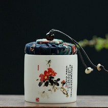 빈티지 다기 그릇장 엔틱 다구 찬장 스토리지 냄비 차 주전자 세라믹 레트로 중국어 작은 Pu'er 꽃 포, 08 8