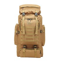 팩팬 멀티 대용량 아웃도어 백팩 80L 몰리웨빙시스템 파우치 탈부착 배낭 캠핑 등산 여행 비박용, 베이지
