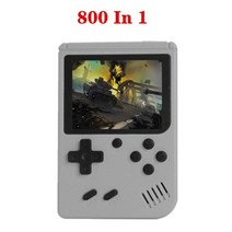 게임기 게임악세사리 800 In 1 MINI 게임 핸드 헬드 게임 플레이어 휴대용 콘솔, 회색 800