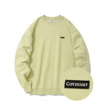 COVERNAT 와펜 어센틱 로고 맨투맨 라임 CO0000CR08LI