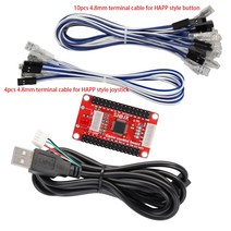 조이스틱컨트롤러 제로 지연 보드 DIY 아케이드 USB 인코더 지원 SANWA 버튼 제어 케이블이있는 PC/ /Raspberry Pi / Android /Hi ox, C kit, 한개옵션1