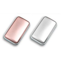손난로 보조배터리 휴대용 양면발열 USB 핸드워머 6000mAh 대용량 충전식, 실버
