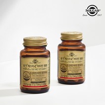 솔가 에스터-C 비타민C 500mg 50캡슐x2병 총100일분 고용량 비타민c 중성화비타민c, 쇼핑백 포함