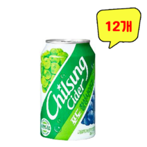 롯데칠성 칠성 사이다 포도 355ml x 12개