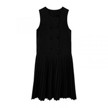 상견례옷차림 결혼식복장 하객룩 아나운서 44사이즈 원피스 긴팔 박시 롱 조끼 투버튼 공무원룩