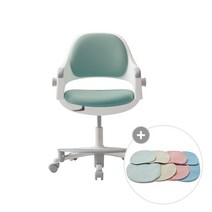 시디즈 링고 초등학생 어린이 의자 + 등좌판 커버 세트 (발받침 포함), 바퀴형