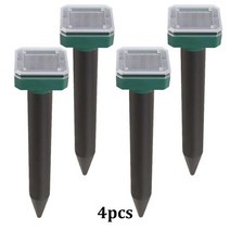 야생동물퇴치기 뱀 쥐 두더지 chanfong 태양 광 발전 페스트 거부 야외 정원 초음파 태양 안티 마우스 드라이브 멀리 해충 설치류 리펠러, 4개