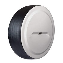 Boomerang 지프 랭글러 JL 백업 카메라 포함 용 81.3cm 32인치 컬러 매치 리지드 타이어 커버 플라스틱 페이스 및 비닐 밴드 브라이트 화이트, 32 quot - 245/75R17 255/70R1, 밝은 흰색