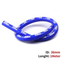 차량냉각장치부품 ID 12mm 실리콘 스트레이트 냉각수 호스 인터쿨러 터보 파이프 1 m, 17 Blue ID-36mm