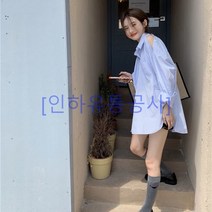 [인하유통공사]패션 여성복어깨트임 가을신상 줄무늬 긴팔 캐주얼 셔츠 블라우스 LNN20230305