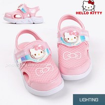 헬로키티 메쉬리지 키즈 여아 라이팅 LED 샌들 여름 신발