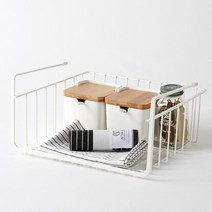 [한샘] SOK 모던 행잉 바스켓 주방 정리 바구니 수납, 오프 화이트
