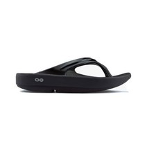 우포스 슬리퍼 쪼리 OOFOS 여성 Size 5 Black Oolala Cushioned Recovery Comfort Thong Sandals