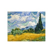 빈센트 반 고흐 명화 캔버스액자_삼나무 밀밭(66x51.8cm), 4cm