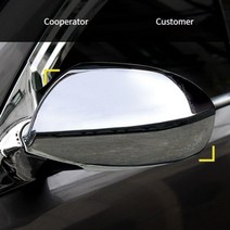 73 빵빵야 / 기본형 스포티지R 사이드미러커버 2pcs 메탈미러커버 자동차외관몰딩 차량용튜닝용품 미러커버, 1개