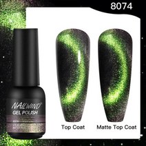 Nailwind하이브리드 세미 퍼머넌트 네일 폴리시 젤 8ml UV 바니시 네일아트 디자인 매니큐어 베이스 탑코트 프라이머 매트, 없음, 8074
