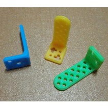 앵글브라켓 컬러 L 타입 플라스틱 앵글 코드 브래킷 고정 각도 형태 프레임 DIY 모델 제작 재료 액세서리, 03 Blue-1512302AB