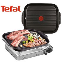 테팔 열센서 특수코팅 플래티늄 그릴팬 사각형 고기 불판, 사각그릴팬 39x30