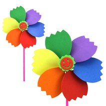 EVA바람개비 뾰족꽃 대형 약21cm DIY 바람개비만들기 조립