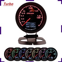 레이싱 게이지 greddi multi da lcd 디지털 디스플레이 터보 부스트 게이지 자동차 게이지 2.5 인치 62mm 7 color in 1