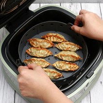 요리조리팟 에어프라이어용 실리콘용기 중형, 그레이, 1개