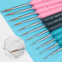 초미세 붓 11p 프라모델 미니어처 브러쉬 GS0100865A 피규어 디오라마 채색 전문가용 브러시, 단품