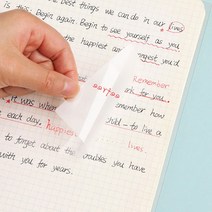 [5개] 용지 투명메모지 캘리그라피 캘리그래피 접착 점착식, 투명메모지BL 소