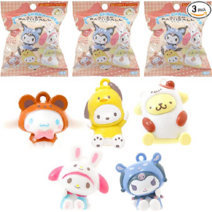 산리오 캐릭터 인형 입욕제 바스볼 랜덤 3개세트, 3개