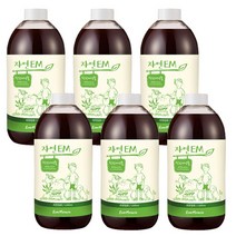 [이엠] 자연EM3개(1 000ml) 발효액 활성액 원액 냄새제거 유용미생물 복합미생물제제, 6개입, 1000ml*6