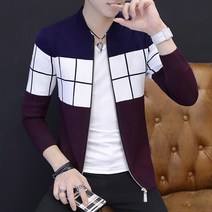 캐주얼니트가디건 봄가을 계절 남성코트 트렌드 슬림 멋진 캐쥬얼 가을옷 얇은점퍼 청년 의류 562769195