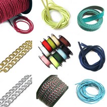 [ALL 줄끈재료] 매듭줄 면끈 팔찌고무줄 가죽 비즈공예