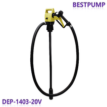 덕신양행 고속 급유 전동식 오일드럼펌프 DEP-1403-20V, 펌프+아답터, 플라스틱관, 5미터