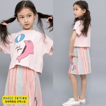 [매직에디션9] 덕콰이어트 돌핀크롭티셔츠 라이트핑크 DQ327TS116