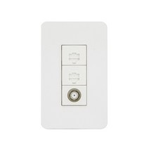 클린 디아트 인터넷8P 2구+CATV2방 화이트, 1개