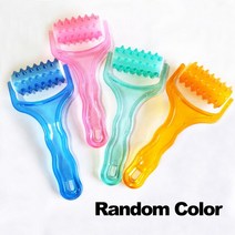 페이스롤러 니들롤러 마사지롤러 롤러 마사지 얼굴 리프트 손가락 셰이퍼 근육 지압 스파이크 안티 셀룰 라, 01 Random