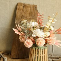 조화 꽂꽂이 인테리어 셀프웨딩 촬영 부케 꽃다발 꽃장식 성묘조화 소품, FL003핑크