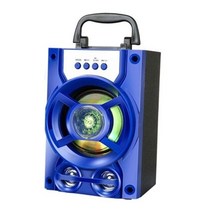 가정용노래방기계 차량용 코인노래방 오락실 소형 블루투스 기계 스피커 USB 블루투스, 파란색