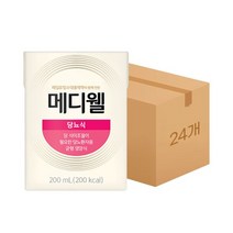 엠디웰 메디웰 뉴트리웰 당뇨식 200ml 24팩 아침식사대용 환자영양식 부모님 간식, 메디웰(뉴트리웰) 당뇨식 200ml 24팩