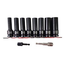TOKU 롱핸드소켓세트 4533801S(1/2인치X8pcs+소켓아답, 1개