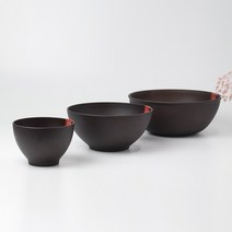 나고미 브라운 칠기 3종, 칠기볼(L)
