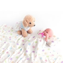 원단마트 대폭 오가닉 양면 다이마루 젤리 바니 2컬러 (E0938) 골드뷰 배냇저고리 실내복 신생아 용품 반려동물, 크림아이보리