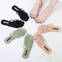 타니즈 여성 스트랩 샌들 슬리퍼 데프(2cm)
