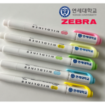 연세대 형광펜 마일드라이너 연세 대학교 필기구 중학생 고등학생, 블루