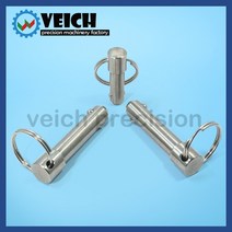 볼플런저 VCN114 스테인레스 스틸 스프링 타입 볼 헤드 잠금 핀 직경 5 25mm 퀵 릴리스 로케이팅 풀 링 길, 06 VCN11416mm_07 40mm