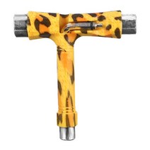 휴대용 스케이트 보드가방 도구 스케이트 보드 t 렌치 모든 조정 수리 도구 유형 키 휴대용 longboard 롤러 헤드 스크루 드라이버 래칫 멀티 키트, 표범 무늬