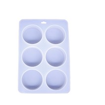 원형 실리콘 몰드 둥근 강정 오란다 비누 베이킹 틀 6구 60ml