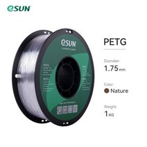 ESUN PETG 필라멘트 1.75mm3D 프린터 정확도/- 0.05mm3D 용 1KG 2.2LBS 스풀 3D 인쇄 재료 119221, 10 Natural