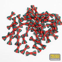 미니리본 구츄리 100개 장식타이 크리스마스 선물 포장 꾸미기